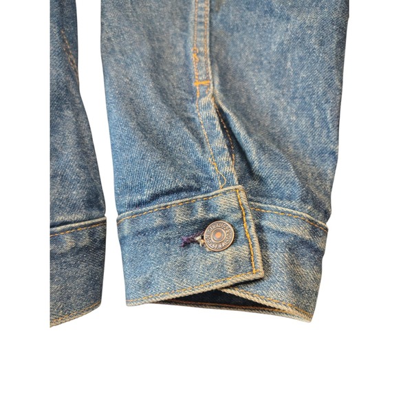 Vintage Levis Jean Type 3 Denim Trucker Jacket Made In USA  70506-0216 Size 48R - Picture 3 of 5
